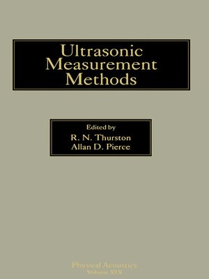 cover image of Ultrasonic Measurement Methods